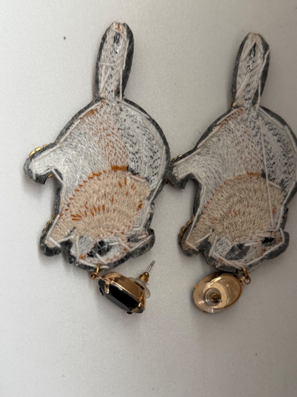 Bundle of cute handcrafted animal earrings. Manatees, squirrels and bluebirds 🤗 - Picture 10 of 11